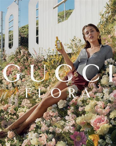 gucci flores|miley cyrus for gucci flora.